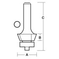 Carb-I-Tool T 192.30 B - 6.35 mm (1/4”) Shank 19.3mm x 30 Degree TCT  H/Man Bevel Trim Bits